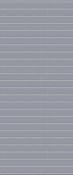 Grey Brickbond Acrylic Shower Wall Panel 2440mm x 1220mm (3mm Thick) - CladdTech