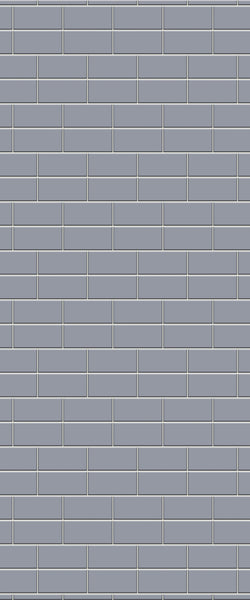 Grey Brickbond Acrylic Shower Wall Panel 2440mm x 1220mm (3mm Thick) - CladdTech