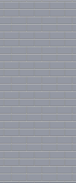Grey Brickbond Acrylic Shower Wall Panel 2440mm x 1220mm (3mm Thick) - CladdTech