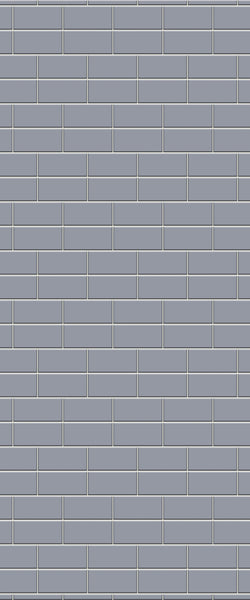 Grey Brickbond Acrylic Shower Wall Panel 2440mm x 1220mm (3mm Thick) - CladdTech