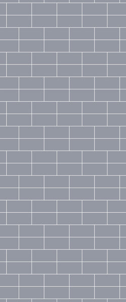 Grey Brickbond Acrylic Shower Wall Panel 2440mm x 1220mm (3mm Thick) - CladdTech