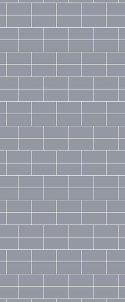 Grey Brickbond Acrylic Shower Wall Panel 2440mm x 1220mm (3mm Thick) - CladdTech