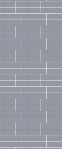 Grey Brickbond Acrylic Shower Wall Panel 2440mm x 1220mm (3mm Thick) - CladdTech