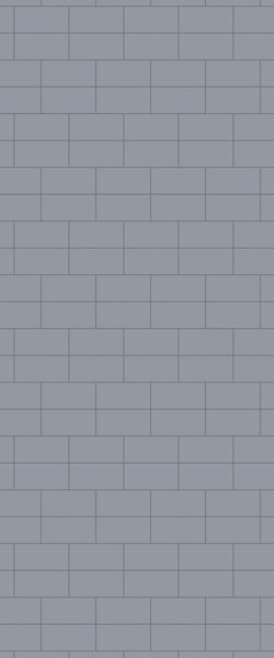 Grey Brickbond Acrylic Shower Wall Panel 2440mm x 1220mm (3mm Thick) - CladdTech