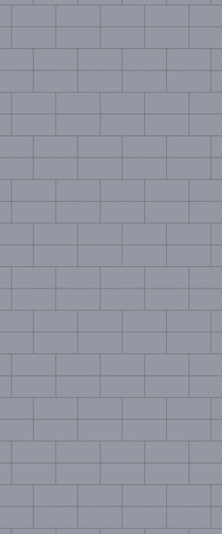 Grey Brickbond Acrylic Shower Wall Panel 2440mm x 1220mm (3mm Thick) - CladdTech