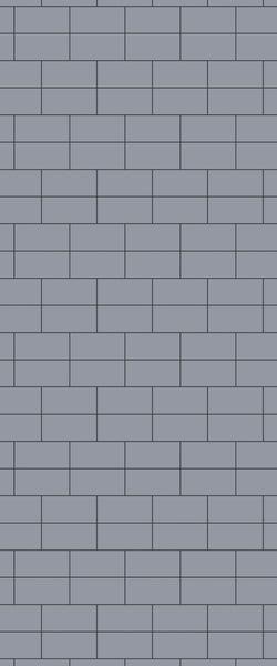 Grey Brickbond Acrylic Shower Wall Panel 2440mm x 1220mm (3mm Thick) - CladdTech