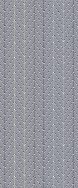 Grey Chevron Acrylic Shower Wall Panel 2440mm x 1220mm (3mm Thick) - CladdTech