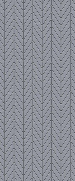 Grey Chevron Acrylic Shower Wall Panel 2440mm x 1220mm (3mm Thick) - CladdTech