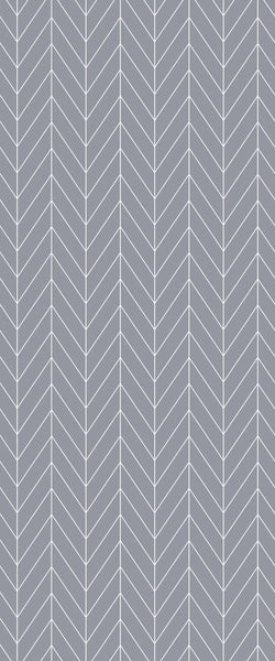 Grey Chevron Acrylic Shower Wall Panel 2440mm x 1220mm (3mm Thick) - CladdTech