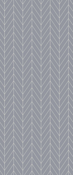 Grey Chevron Acrylic Shower Wall Panel 2440mm x 1220mm (3mm Thick) - CladdTech