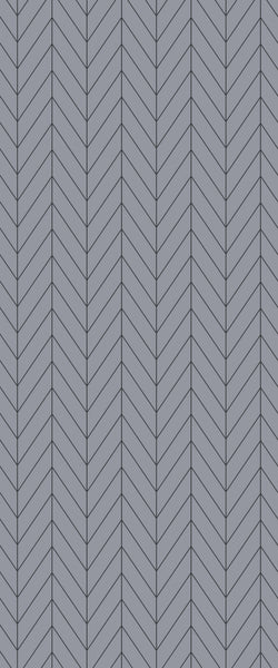 Grey Chevron Acrylic Shower Wall Panel 2440mm x 1220mm (3mm Thick) - CladdTech