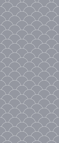 Grey Fishscales Acrylic Shower Wall Panel 2440mm x 1220mm (3mm Thick) - CladdTech