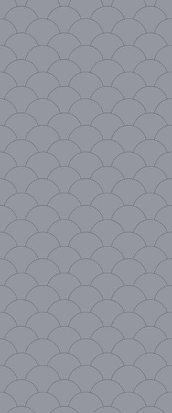 Grey Fishscales Acrylic Shower Wall Panel 2440mm x 1220mm (3mm Thick) - CladdTech