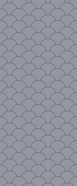 Grey Fishscales Acrylic Shower Wall Panel 2440mm x 1220mm (3mm Thick) - CladdTech