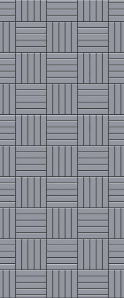 Grey Mosaic Acrylic Shower Wall Panel 2440mm x 1220mm (3mm Thick) - CladdTech