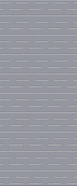Grey Windmill Acrylic Shower Wall Panel 2440mm x 1220mm (3mm Thick) - CladdTech