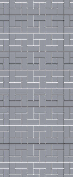 Grey Windmill Acrylic Shower Wall Panel 2440mm x 1220mm (3mm Thick) - CladdTech