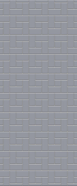 Grey Windmill Acrylic Shower Wall Panel 2440mm x 1220mm (3mm Thick) - CladdTech