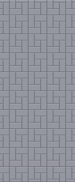 Grey Windmill Acrylic Shower Wall Panel 2440mm x 1220mm (3mm Thick) - CladdTech