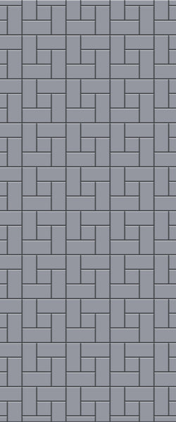 Grey Windmill Acrylic Shower Wall Panel 2440mm x 1220mm (3mm Thick) - CladdTech