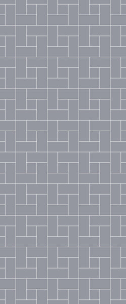 Grey Windmill Acrylic Shower Wall Panel 2440mm x 1220mm (3mm Thick) - CladdTech