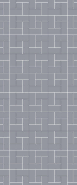 Grey Windmill Acrylic Shower Wall Panel 2440mm x 1220mm (3mm Thick) - CladdTech