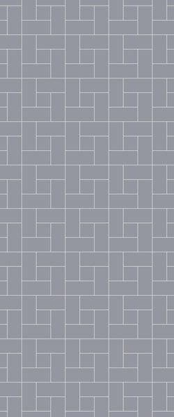 Grey Windmill Acrylic Shower Wall Panel 2440mm x 1220mm (3mm Thick) - CladdTech