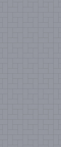 Grey Windmill Acrylic Shower Wall Panel 2440mm x 1220mm (3mm Thick) - CladdTech