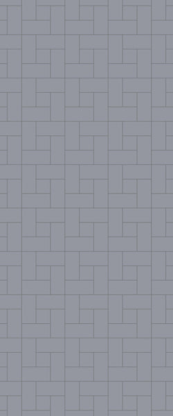 Grey Windmill Acrylic Shower Wall Panel 2440mm x 1220mm (3mm Thick) - CladdTech