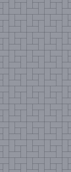 Grey Windmill Acrylic Shower Wall Panel 2440mm x 1220mm (3mm Thick) - CladdTech