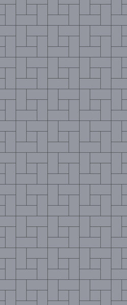 Grey Windmill Acrylic Shower Wall Panel 2440mm x 1220mm (3mm Thick) - CladdTech