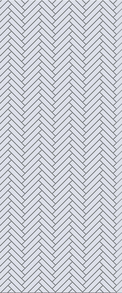 Grey Single Herringbone Tile Acrylic Shower Wall Panel 2440mm x 1220mm (3mm Thick) - CladdTech
