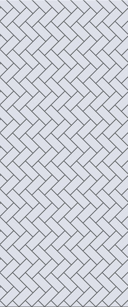 Grey Diagonal Herringbone Tile Acrylic Shower Wall Panel 2440mm x 1220mm (3mm Thick) - CladdTech