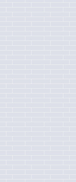 Grey Brickslips Acrylic Shower Wall Panel 2440mm x 1220mm (3mm Thick) - CladdTech