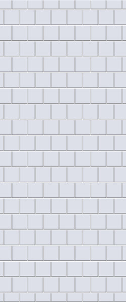 Grey Large Squares Acrylic Shower Wall Panel 2440mm x 1220mm (3mm Thick) - CladdTech