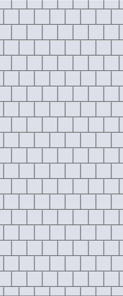 Grey Large Squares Acrylic Shower Wall Panel 2440mm x 1220mm (3mm Thick) - CladdTech