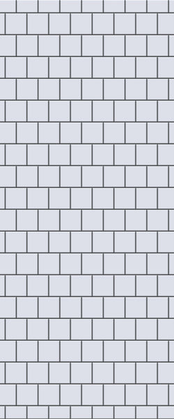 Grey Large Squares Acrylic Shower Wall Panel 2440mm x 1220mm (3mm Thick) - CladdTech