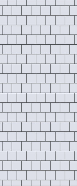 Grey Large Squares Acrylic Shower Wall Panel 2440mm x 1220mm (3mm Thick) - CladdTech