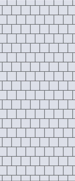 Grey Large Squares Acrylic Shower Wall Panel 2440mm x 1220mm (3mm Thick) - CladdTech