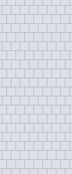 Grey Large Squares Acrylic Shower Wall Panel 2440mm x 1220mm (3mm Thick) - CladdTech