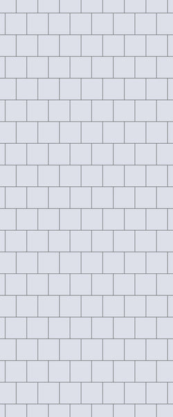 Grey Large Squares Acrylic Shower Wall Panel 2440mm x 1220mm (3mm Thick) - CladdTech