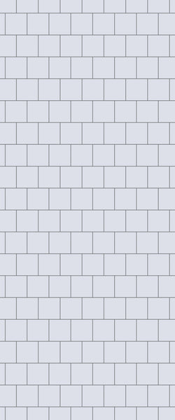 Grey Large Squares Acrylic Shower Wall Panel 2440mm x 1220mm (3mm Thick) - CladdTech