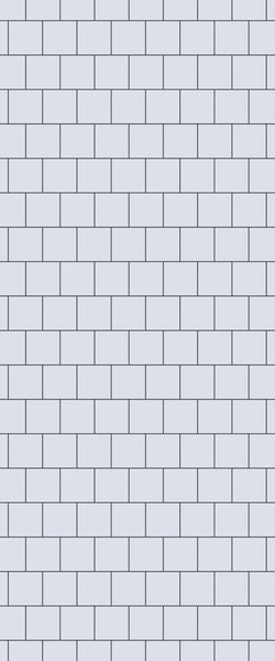 Grey Large Squares Acrylic Shower Wall Panel 2440mm x 1220mm (3mm Thick) - CladdTech