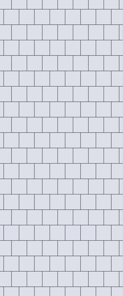 Grey Large Squares Acrylic Shower Wall Panel 2440mm x 1220mm (3mm Thick) - CladdTech