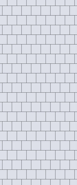 Grey Large Squares Acrylic Shower Wall Panel 2440mm x 1220mm (3mm Thick) - CladdTech