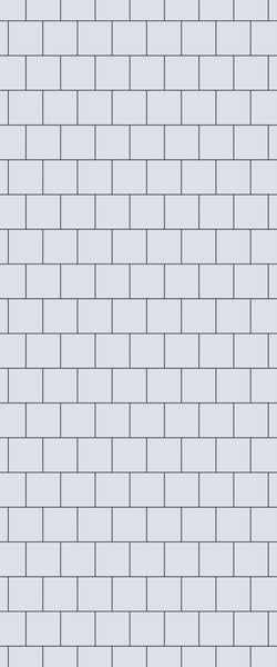 Grey Large Squares Acrylic Shower Wall Panel 2440mm x 1220mm (3mm Thick) - CladdTech