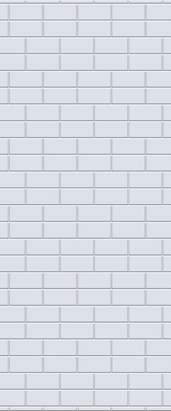 Grey Brickbond Acrylic Shower Wall Panel 2440mm x 1220mm (3mm Thick) - CladdTech