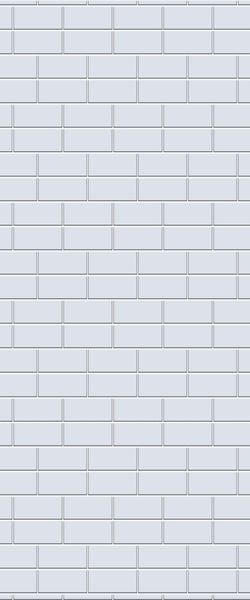 Grey Brickbond Acrylic Shower Wall Panel 2440mm x 1220mm (3mm Thick) - CladdTech