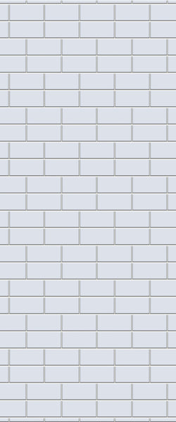 Grey Brickbond Acrylic Shower Wall Panel 2440mm x 1220mm (3mm Thick) - CladdTech