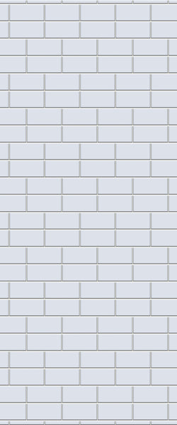 Grey Brickbond Acrylic Shower Wall Panel 2440mm x 1220mm (3mm Thick) - CladdTech